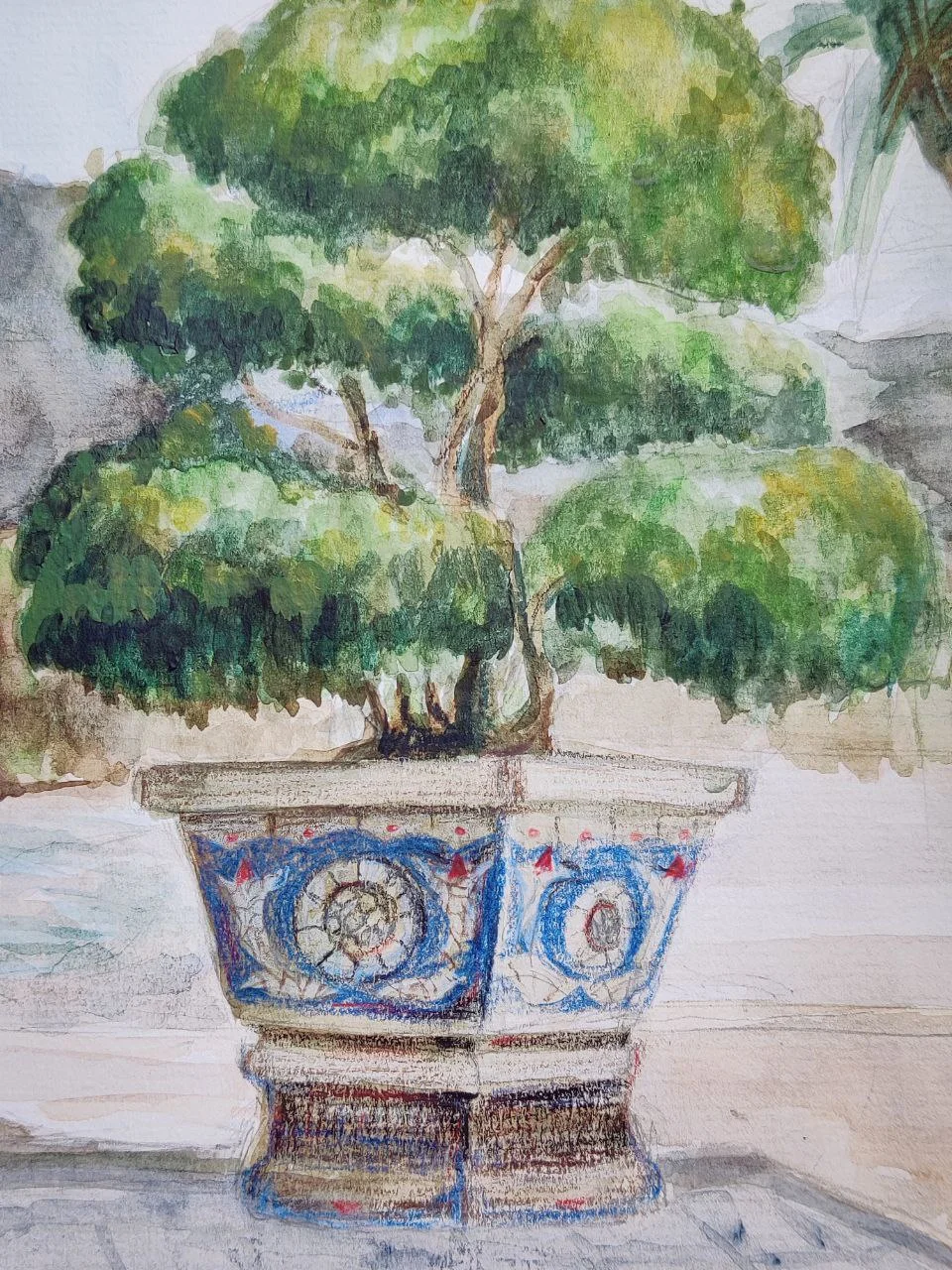 ЦВЕТ И ЛИНИЯ - пленэр в смешанной технике, в воскресенье