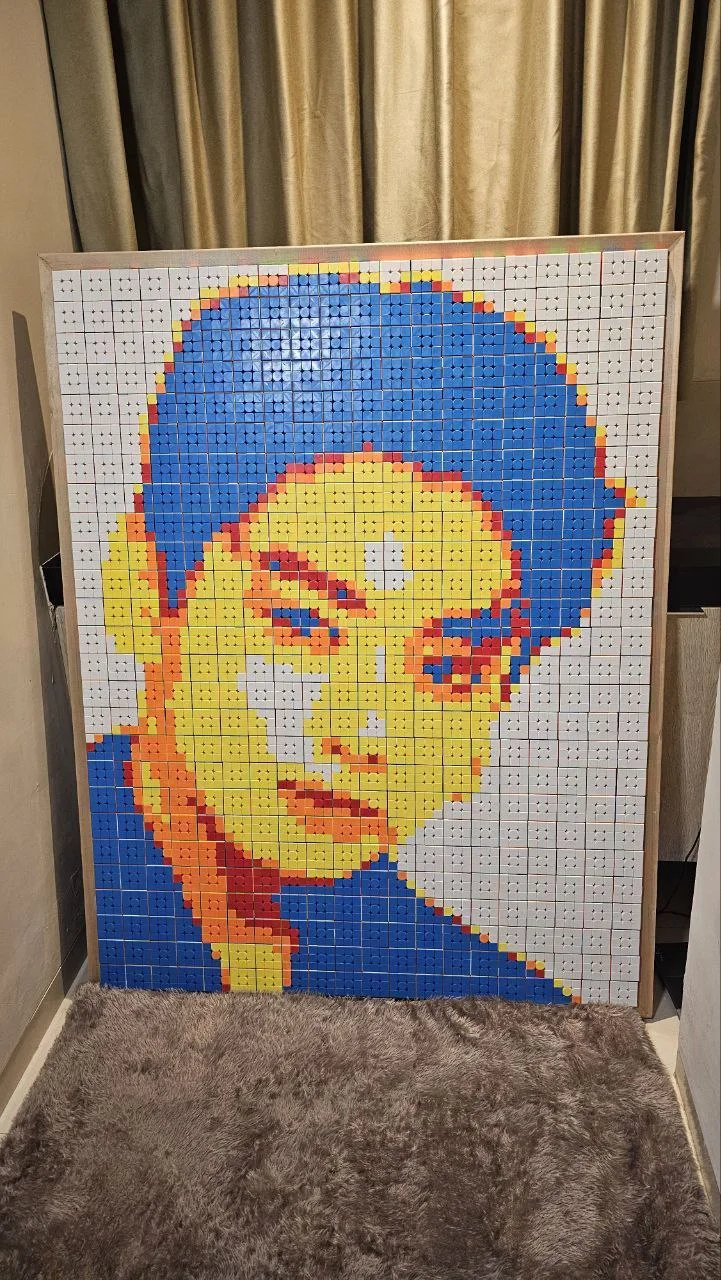 Создание картины из кубиков Рубика